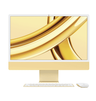 Picture of Apple iMac - 24" - M1 Chip - 8 Core - 8GB - 256GB SSD - Yellow