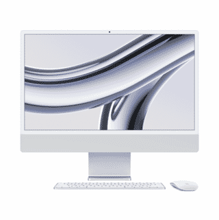 Picture of 24" iMac with M1 Chip (Mid 2021, Silver) - 8GB - 256GB SSD - S - Gold Grade Refurbished