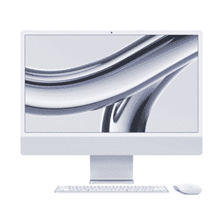 Picture of Apple iMac - 24" - M1 Chip -  7 Core - 16GB - 512GB SSD - Silver (refurbished)