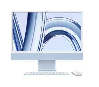 Picture of Apple  iMac - 24" - M3 Chip - 8 Core  - 8GB - 256GB SSD - Blue