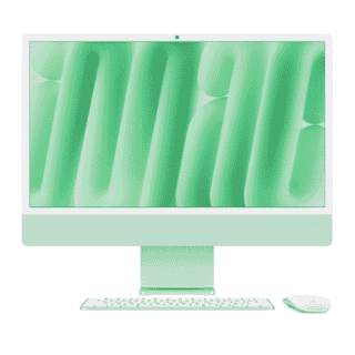 Picture of Apple  iMac - 24" - M4 Chip - 8 Core  - 16GB - 256GB SSD  - Green (refurbished)