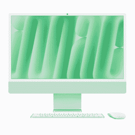 Picture of Apple  iMac - 24" - M4 Chip - 8 Core  - 16GB - 256GB SSD  -  Green (refurbished)