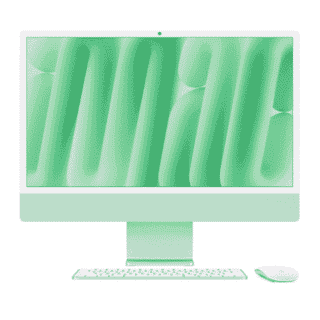Picture of Apple  iMac - 24" - M4 Chip - 8 Core  - 16GB - 256GB SSD  -  Green (refurbished)