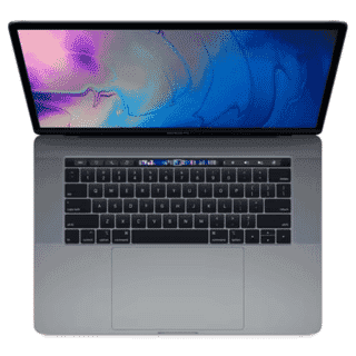 Picture of Apple  MacBook Pro Touch Bar -15" - i7 6 Core - 2.6GHz - 16 GB RAM - 256 GB SSD - Space Grey  (refurbished)