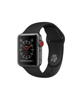 Picture of Apple Watch Series 3 (GPS) - black - smart watch with sport band - fog - 8 GB - not specified - Gold Grade Refurbished