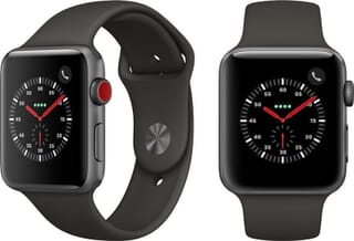 Picture of Apple Watch Series 3 (GPS + Cellular) - space grey - smart watch with sport band - fog - 16 GB - not specified