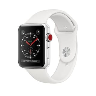 Picture of Apple Watch Series 3 (GPS) - steel- smart watch with sport band - fog - 8 GB - not specified - Gold Grade Refurbished