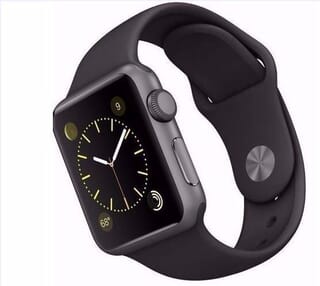 Picture of Apple Watch Sport - 38 mm,  Space Grey - Smart Watch with Black Sport Band  -  Gold Grade Refurbished