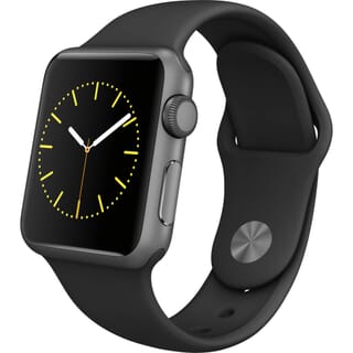 Picture of Apple Watch Sport - 42 mm,  Black - Smart Watch with Black Sport Band  -  Gold Grade Refurbished