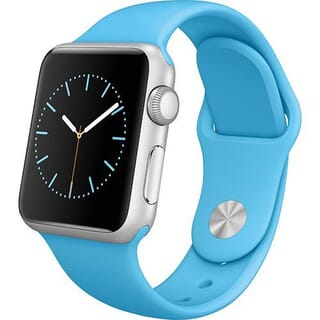 Picture of Apple Watch Sport - Silver - Smart Watch with Light Blue Strap - Gold Grade Refurbished
