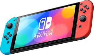 Picture of Nintendo Switch OLED 64GB - Games Console Red and Blue controllers - Gold Grade Refurbished