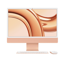 Picture of Refurbished 24" iMac with M1 Chip (Mid 2021, Orange) - 16GB - 512GB SSD - Gold Grade - Orange