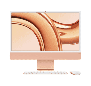 Picture of Refurbished 24" iMac with M1 Chip (Mid 2021, Orange) - 16GB - 512GB SSD - Gold Grade - Orange