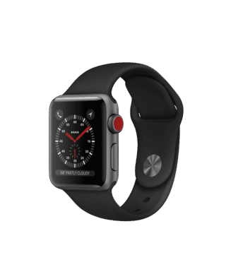 Picture of Refurbished Apple Watch Series 3 - 16GB - Black - GPS + Cellular - Silver Grade