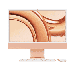Picture of Refurbished iMac - 24" - M1 Chip 8 Core  - 8GB - 512GB SSD - Gold Grade - Orange