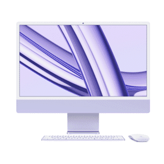 Picture of Refurbished iMac - 24" - M1 Chip - 8GB - 256GB SSD - Purple - Gold Grade