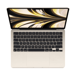 Picture of Apple MacBook Air - 15" - M2 - 8 Core - 10 Core GPU - 8GB RAM - 256GB SSD - Starlight (refurbished)