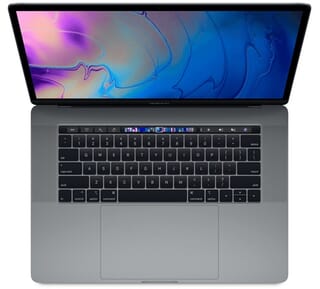 Picture of Apple MacBook Pro Touch Bar -15" - Intel Core i7 - 2.6GHz  - 16GB RAM - 256GB SSD - Space Grey (refurbished)